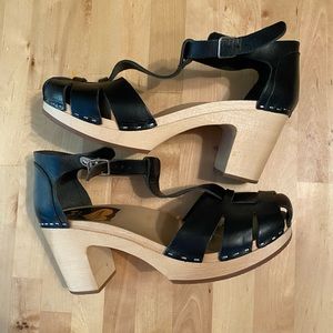 Swedish Hasbeens Heeled Sandal size 9